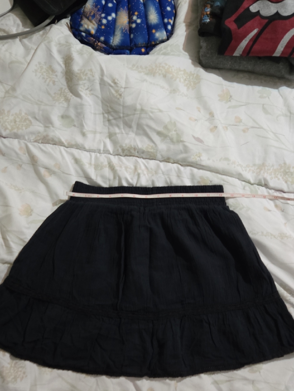 Dream Out Loud Black Girl’s Tiered Navy Blue Skirt - Classic Casual